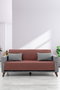 L'essentiel linge de maison Funda de Sofá Lalin 200 Rojo Teja 200 x 200 cm Algodón Poliéster
